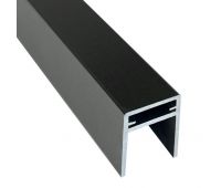 П-профиль алюминиевый 35x25 Чёрное дерево П-профиль алюминиевый 35x25 Чёрное дерево