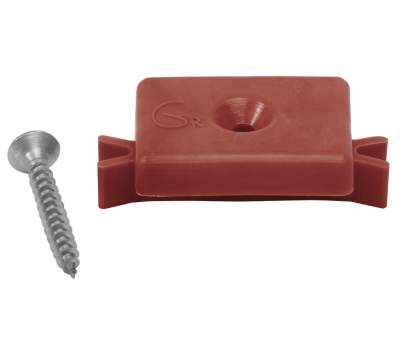 Кклипса с саморезом пластиковая, шовный монтаж Красный от производителя  GrinderDeco по цене 999 р