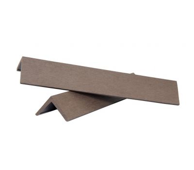 Уголок шлифованный из ДПК завершающий Коричневый от производителя  Polivan Group по цене 230 р