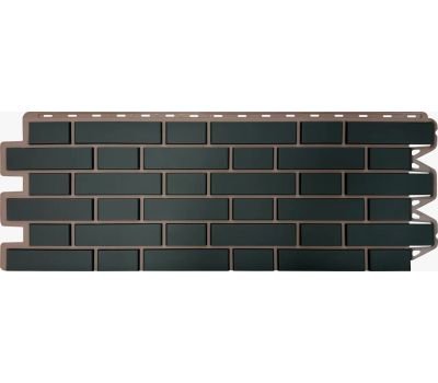 Фасадные панели (цокольный сайдинг) Кирпич клинкерный Графит от производителя Альта-профиль по цене 632 р Фасадные панели (цокольный сайдинг) Кирпич клинкерный Графит от производителя Альта-профиль по цене 632 р