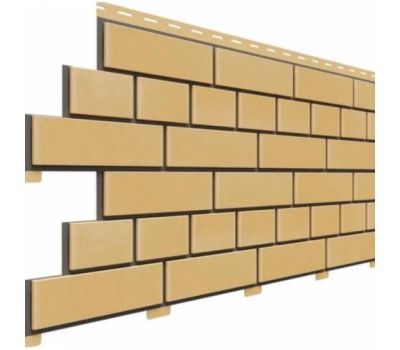 Цокольный сайдинг коллекция Кирпич - Желтый от производителя  Доломит по цене 575 р