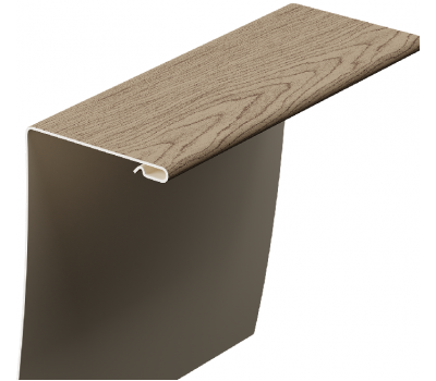 Околооконный профиль универсальный под дерево 89/254 мм Сибирский от производителя  Docke по цене 1 800 р
