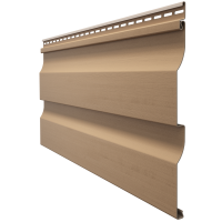 Виниловый сайдинг - серия PREMIUM D4,5D, (Корабельный брус) Капучино Виниловый сайдинг - серия PREMIUM D4,5D, (Корабельный брус) Капучино