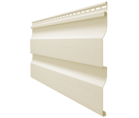 Виниловый сайдинг - серия PREMIUM D4,5D,(Корабельный брус) Сливки