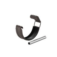 Соединитель желоба с резиновым уплотнителем RR 32 Тёмно-коричневый matt 125/90