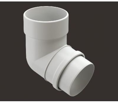 Колено 72˚ Lux ПВХ Пломбир от производителя  Docke по цене 392 р